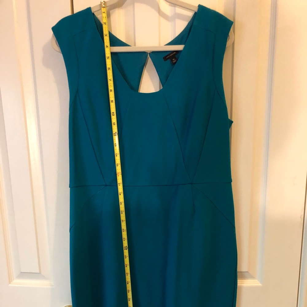 Ann Taylor sized 14 work dress. Unique flattering top.